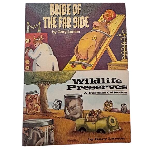 Far Side Collection Bride of The Far Side & Wildlife Preserve (Lot of 2) - Picture 1 of 3